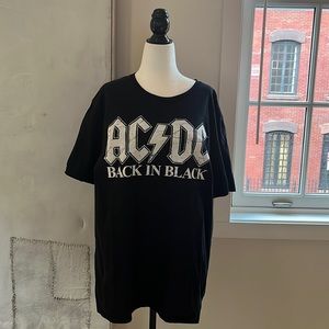 AC/DC Back in Black Tee Mens XL